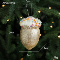 HKM-536211 Creative Ice Cream and Candy Christmas Tree Decorations – Pastoral Foam Hanging Ornaments