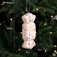 HKM-536211 Creative Ice Cream and Candy Christmas Tree Decorations – Pastoral Foam Hanging Ornaments