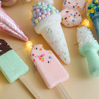 HKM-536211 Creative Ice Cream and Candy Christmas Tree Decorations – Pastoral Foam Hanging Ornaments