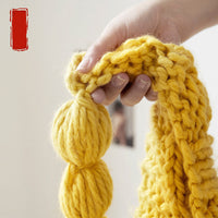 HKM-536275 Cozy Knitted Thread Blanket - Soft Acrylic Sofa Cover for Winter, 130x160 cm