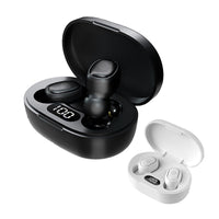 HKM-536339 Bluetooth 5.0 Mini Headset with Voice Control and Battery Display - Dual Ear, Stereo Sound