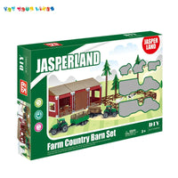 HKM-536403 3-Piece DIY Farm Toy Set with Tractor and Animal Figures for Ages 2-4
