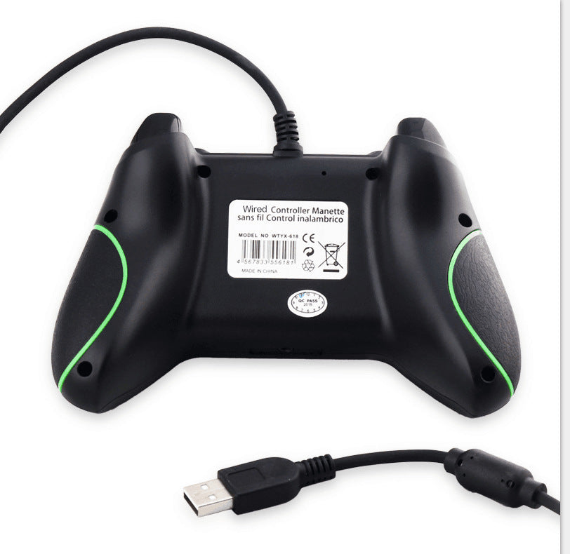 HKM-536467 Wired USB Game Controller for Xbox One – Ergonomic Design with Dual Vibration Function