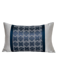 HKM-536595 Minimalist Blue Pine Cypress and Jacquard Pillowcase Set