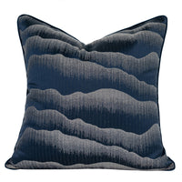 HKM-536595 Minimalist Blue Pine Cypress and Jacquard Pillowcase Set