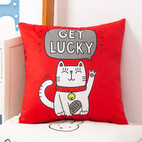 HKM-536659 Plush Double-Sided Cute Animals Pillow Cover – Washable and Removable, 40x40cm, 45x45cm, 50x50cm