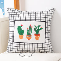 HKM-536659 Plush Double-Sided Cute Animals Pillow Cover – Washable and Removable, 40x40cm, 45x45cm, 50x50cm
