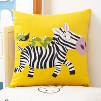 HKM-536659 Plush Double-Sided Cute Animals Pillow Cover – Washable and Removable, 40x40cm, 45x45cm, 50x50cm