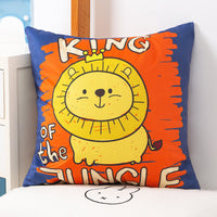 HKM-536659 Plush Double-Sided Cute Animals Pillow Cover – Washable and Removable, 40x40cm, 45x45cm, 50x50cm