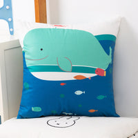 HKM-536659 Plush Double-Sided Cute Animals Pillow Cover – Washable and Removable, 40x40cm, 45x45cm, 50x50cm