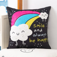 HKM-536659 Plush Double-Sided Cute Animals Pillow Cover – Washable and Removable, 40x40cm, 45x45cm, 50x50cm