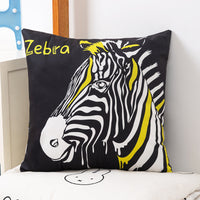 HKM-536659 Plush Double-Sided Cute Animals Pillow Cover – Washable and Removable, 40x40cm, 45x45cm, 50x50cm