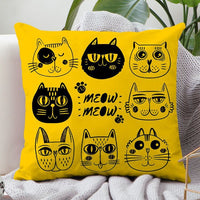 HKM-536659 Plush Double-Sided Cute Animals Pillow Cover – Washable and Removable, 40x40cm, 45x45cm, 50x50cm
