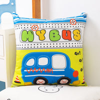HKM-536659 Plush Double-Sided Cute Animals Pillow Cover – Washable and Removable, 40x40cm, 45x45cm, 50x50cm