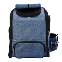 HKM-536787 Expandable Pet Carrier Backpack for Small Dogs and Cats, Breathable Travel Design, Supports Up to 26 lbs
