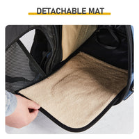 HKM-536787 Expandable Pet Carrier Backpack for Small Dogs and Cats, Breathable Travel Design, Supports Up to 26 lbs