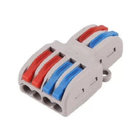 HKM-536787 Universal Quick Wire Connector - 32A, 250V/4KV, Fire Insulated Shell, Brass Guide, for Wire Connections