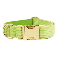 HKM-536787 Velvet Fabric Adjustable Dog Collar with Leash, Bow, Flower, Vest, and Poop Bag