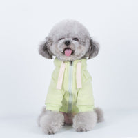 HKM-536851 Casual Macaron Hooded Pet Sweatshirt in Tender Green, Water Blue, and Orange Powder
