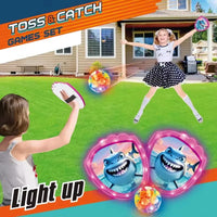 HKM-536851 Colorful Light-Up Baseball Target Game for Kids, Two-Person Catching Activity for Ages 5 and Up