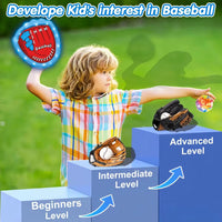 HKM-536851 Colorful Light-Up Baseball Target Game for Kids, Two-Person Catching Activity for Ages 5 and Up