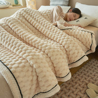 HKM-536915 Double-Layer Velvet Nap Blanket in Various Sizes and Colors