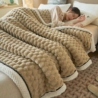 HKM-536915 Double-Layer Velvet Nap Blanket in Various Sizes and Colors