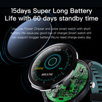 HKM-537107 Waterproof Multi-Sport Smart Watch with Heart Rate Monitor and Touch Operation