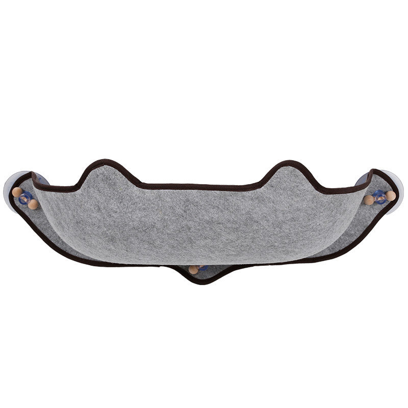 HKM-537107 Window Sill Cat Hammock with Strong Suction Cups and Removable Washable Mats
