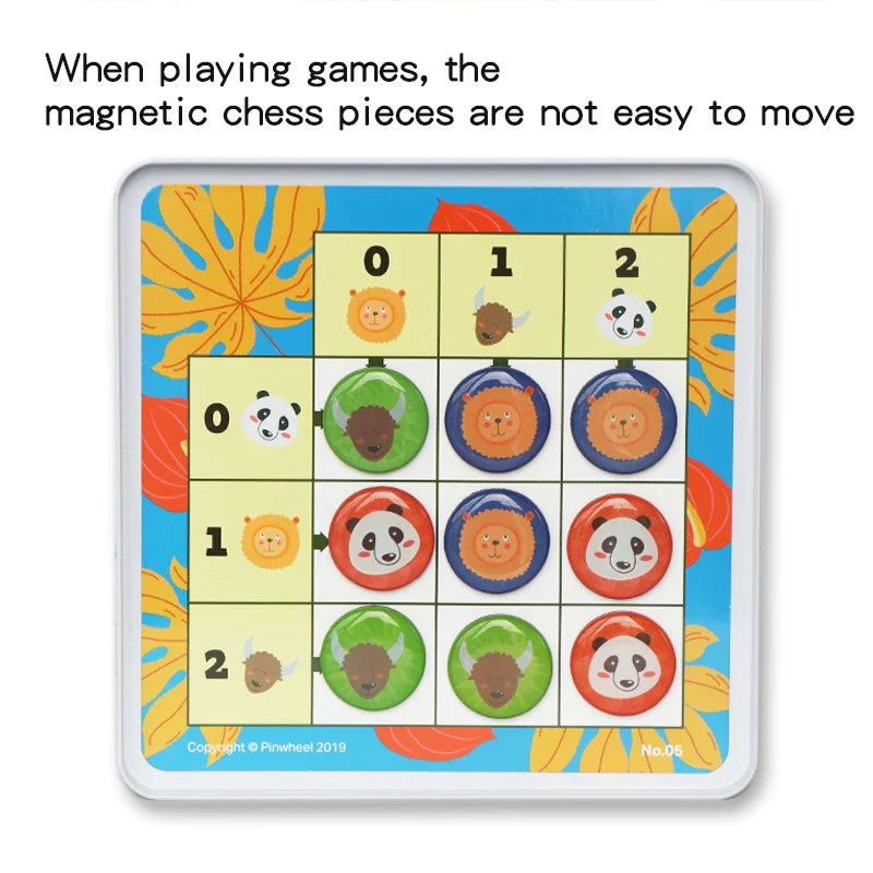HKM-537171 Classic Educational Logic Sudoku Board Game with Magnetic Pieces for Children Aged 2-4