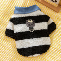 HKM-537235 Cozy Winter Sweater with Leash Hole for Small to Medium Breeds and Cats