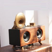 HKM-537299 Wireless Horn Flower Bluetooth Speaker with Multiple Playback Options - 10m Range, 6H Playtime, 1800mAh Battery