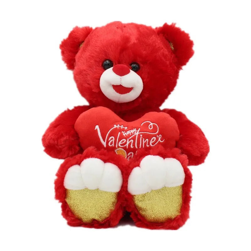 HKM-537427 Customized Plush Teddy Bear – Cute Love Heart Gift for Valentine's Day & Mother's Day – Available in Multiple Heights up to 80cm