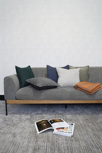 HKM-537427 Gray-Green Cotton and Linen Lumbar Pillow with Simple Nordic Design in Various Sizes