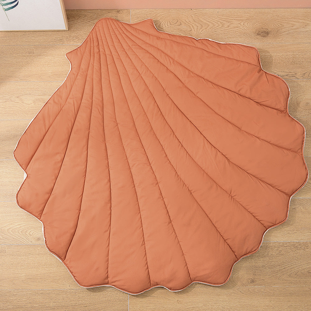 HKM-537747 Non-Slip Thickened Baby Crawling Mat with Shell Design for Child Development and Play