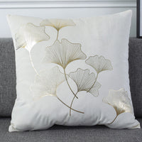 HKM-537811 Holland Velvet Geometric Bronzing Pillowcase - 45x45 cm, Light Luxury Decor for Any Space