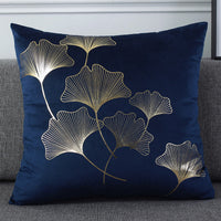 HKM-537811 Holland Velvet Geometric Bronzing Pillowcase - 45x45 cm, Light Luxury Decor for Any Space