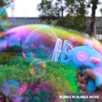 HKM-538003 Cartoon Submarine Bubble Blower Toy for Kids - Fun Water Play with Multi-Hole Bubbles