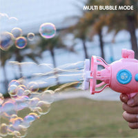 HKM-538003 Cartoon Submarine Bubble Blower Toy for Kids - Fun Water Play with Multi-Hole Bubbles