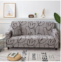 HKM-538131 Checkered Modern Sofa Cover for Three-Seater - Full Furniture Protection in Various Styles