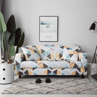 HKM-538131 Checkered Modern Sofa Cover for Three-Seater - Full Furniture Protection in Various Styles