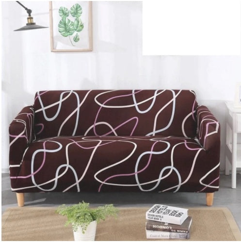 HKM-538131 Checkered Modern Sofa Cover for Three-Seater - Full Furniture Protection in Various Styles