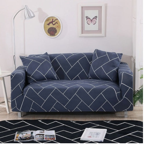 HKM-538131 Checkered Modern Sofa Cover for Three-Seater - Full Furniture Protection in Various Styles