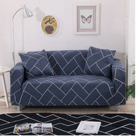 HKM-538131 Checkered Modern Sofa Cover for Three-Seater - Full Furniture Protection in Various Styles