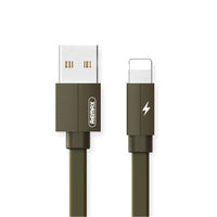 HKM-538131 Fabric Braided 8PIN Data Cable - 1m & 2m Lengths in Multiple Colors