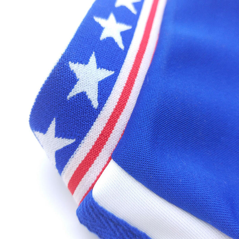 HKM-538195 Stylish Blue Polyester Baseball Uniform for Small Dogs