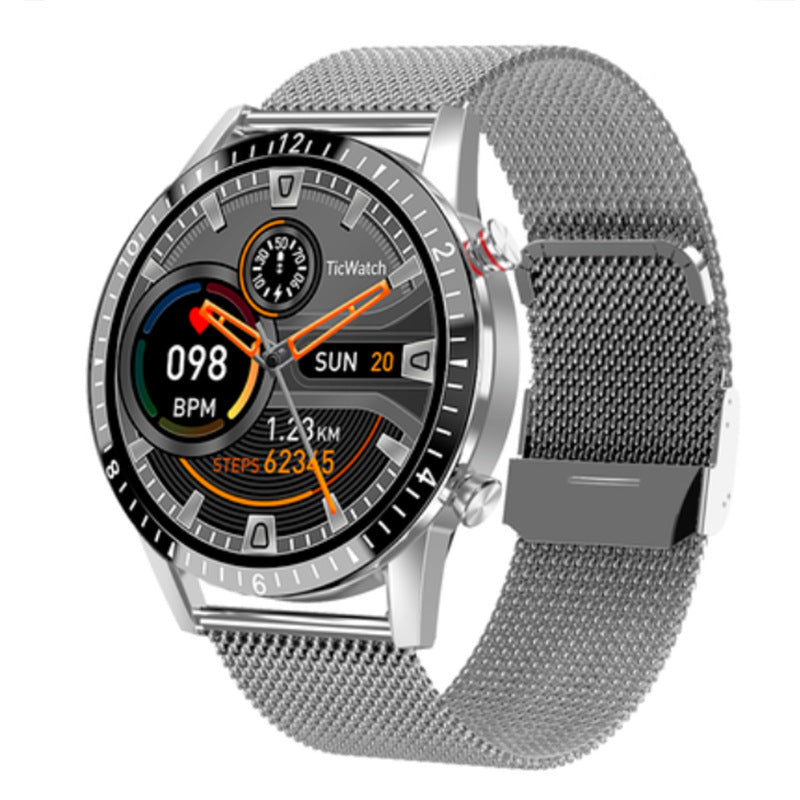 HKM-538259 Bluetooth Smart Watch with 1.3-inch Touch Screen, Step Counting, Health Monitoring, and Message Alerts