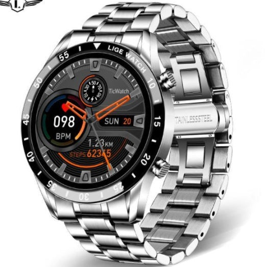HKM-538259 Bluetooth Smart Watch with 1.3-inch Touch Screen, Step Counting, Health Monitoring, and Message Alerts