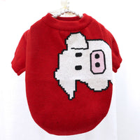 HKM-538323 Autumn and Winter Wool Dog Sweaters - Cute Cardigans with Floral and Animal Designs, Size S-XL