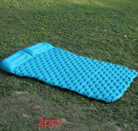 HKM-538579 Inflatable Double Camping Mat with Lycra for Outdoor Activities